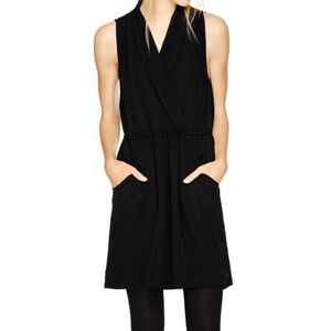 Wilfred (Aritzia) | Size S | Black Sabine Velvet Silk Dress